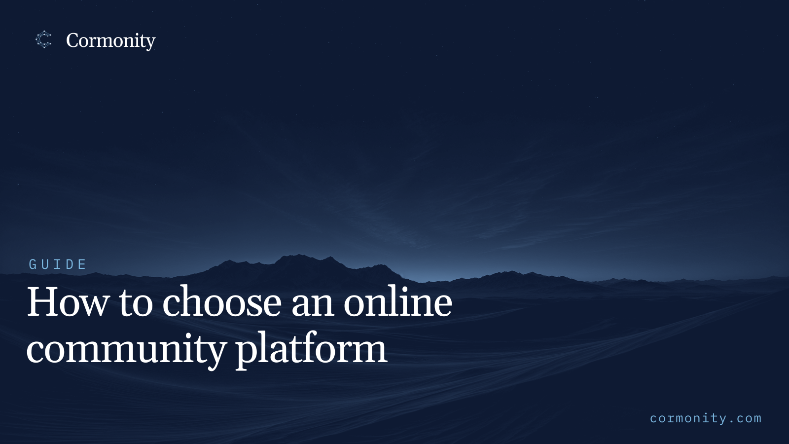 How to choose an online community platform (and what to look for)